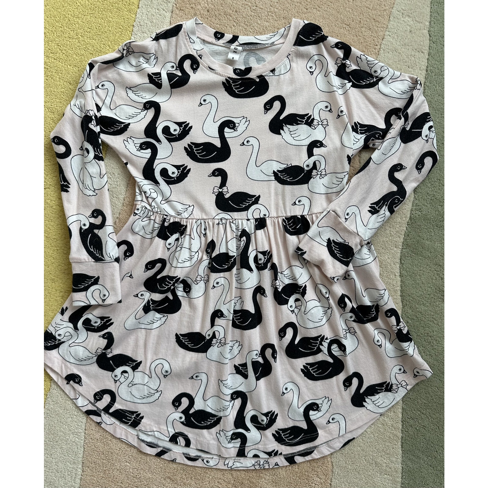 Huxbaby Swan Lake Swirl Dress In Fairy Floss