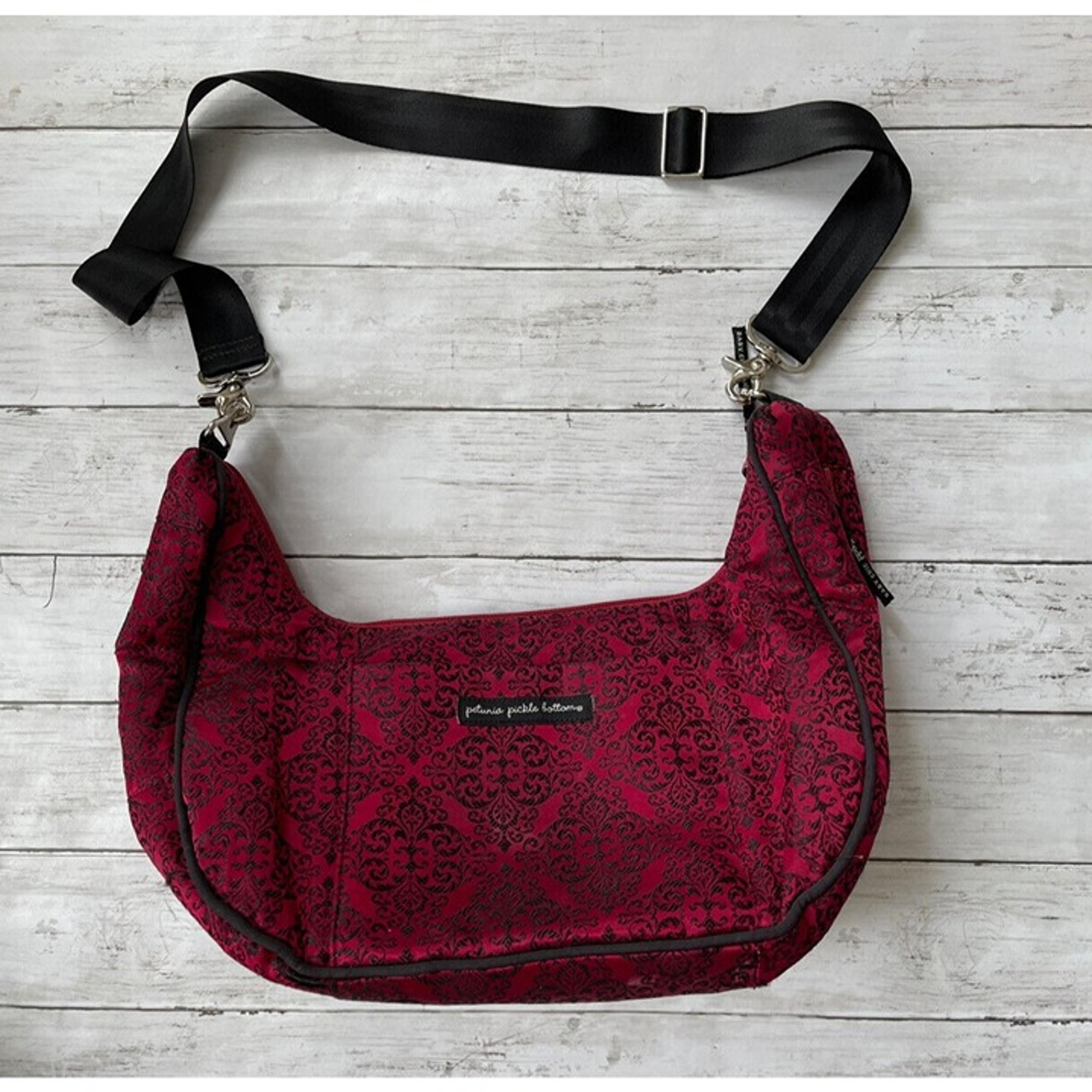 Petunia Pickle Bottom Red & Black Baby Touring Chic Women's Diaper Bag