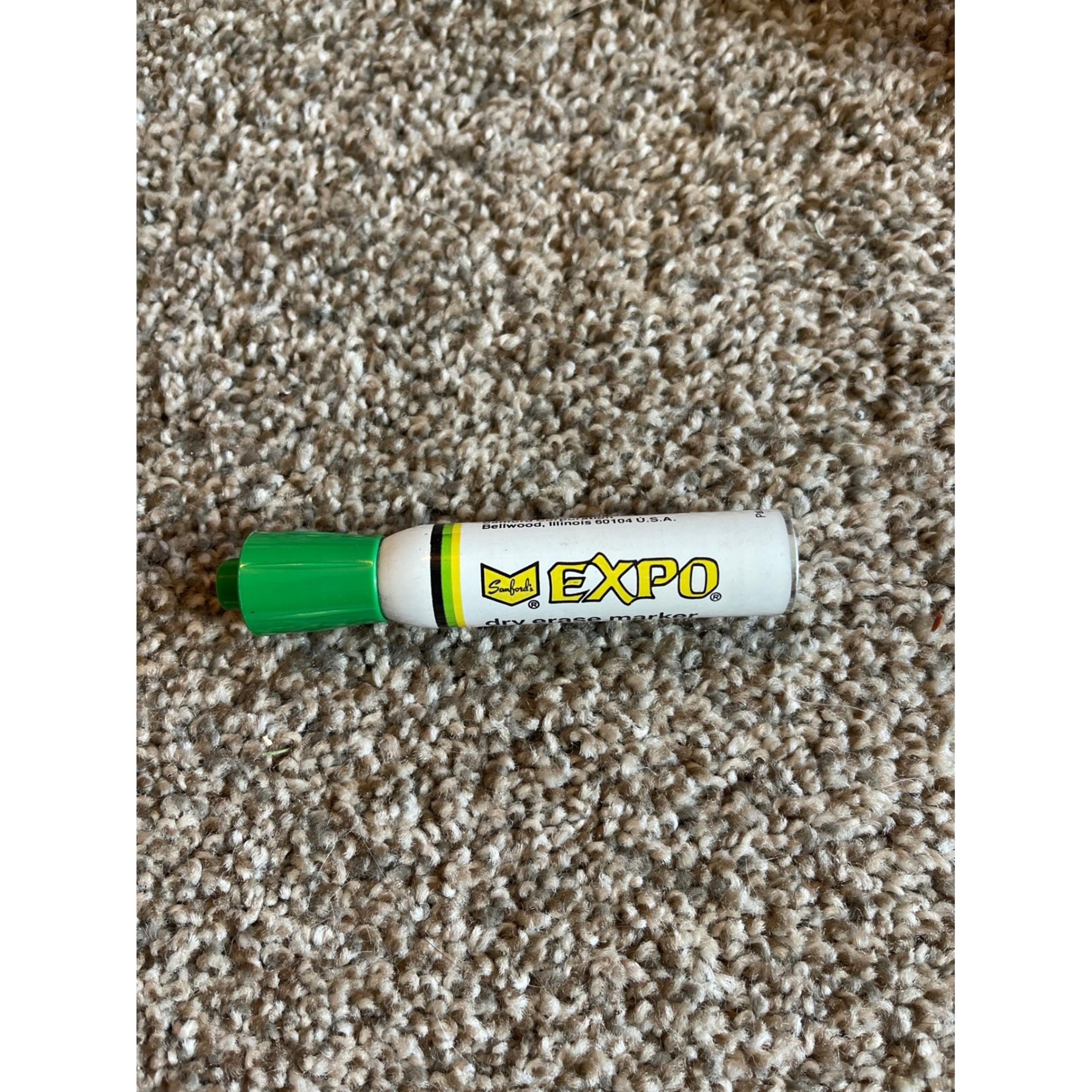 Vintage Expo Sanford Dry Erase Markers Chisel Tip Green USA