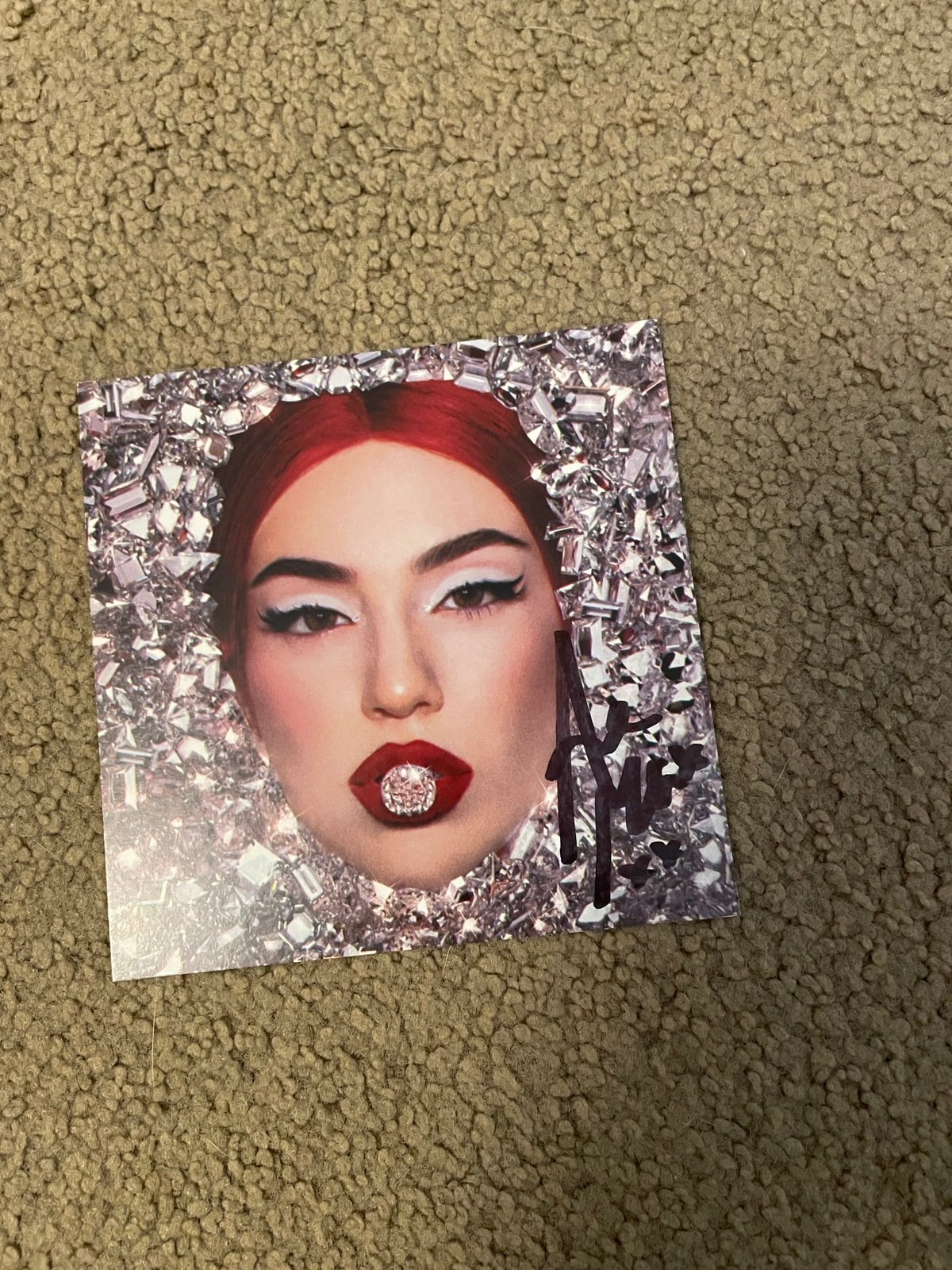 Ava Max diamonds and dance floors signed art card+free gift