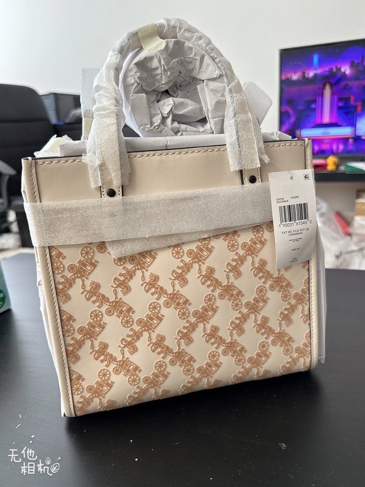 Coach Field Tote 22 With Horse And Carriage CD750 NWT