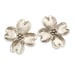 Vintage Sterling Silver Dogwood Flower Stud Earrings by Beau
