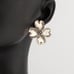 Vintage Sterling Silver Dogwood Flower Stud Earrings by Beau