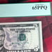 2013 series 5 dollar bill graded 65