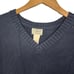 L.L. BEAN Mens Vintage Navy Blue Long Sleeve V Neck Pullover Sweater - Large