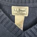 L.L. BEAN Mens Vintage Navy Blue Long Sleeve V Neck Pullover Sweater - Large