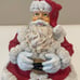 VTG 1998 Christmas Santa Ledge Sitting Figure By House Of Lloyd