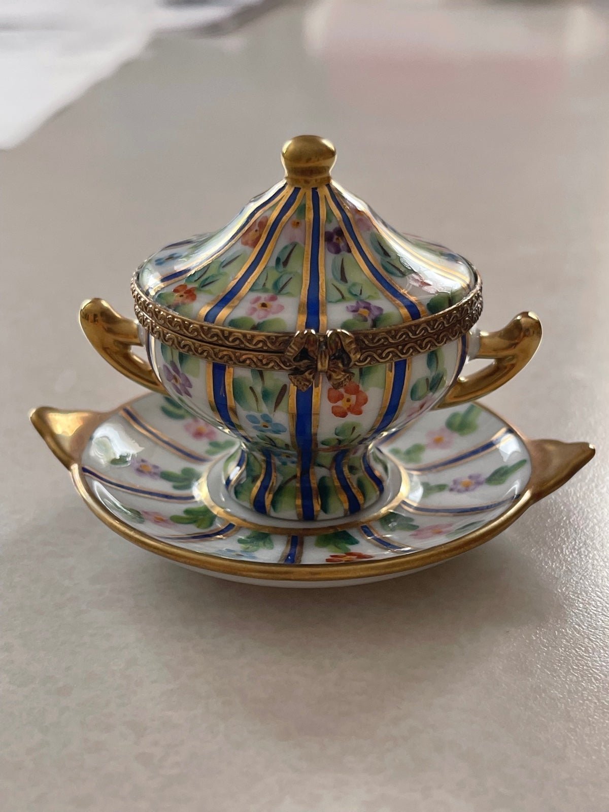 Limoges Rochard Soup Tureen and Serving Platter Trinket Box