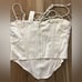 Market White Corset M NWT