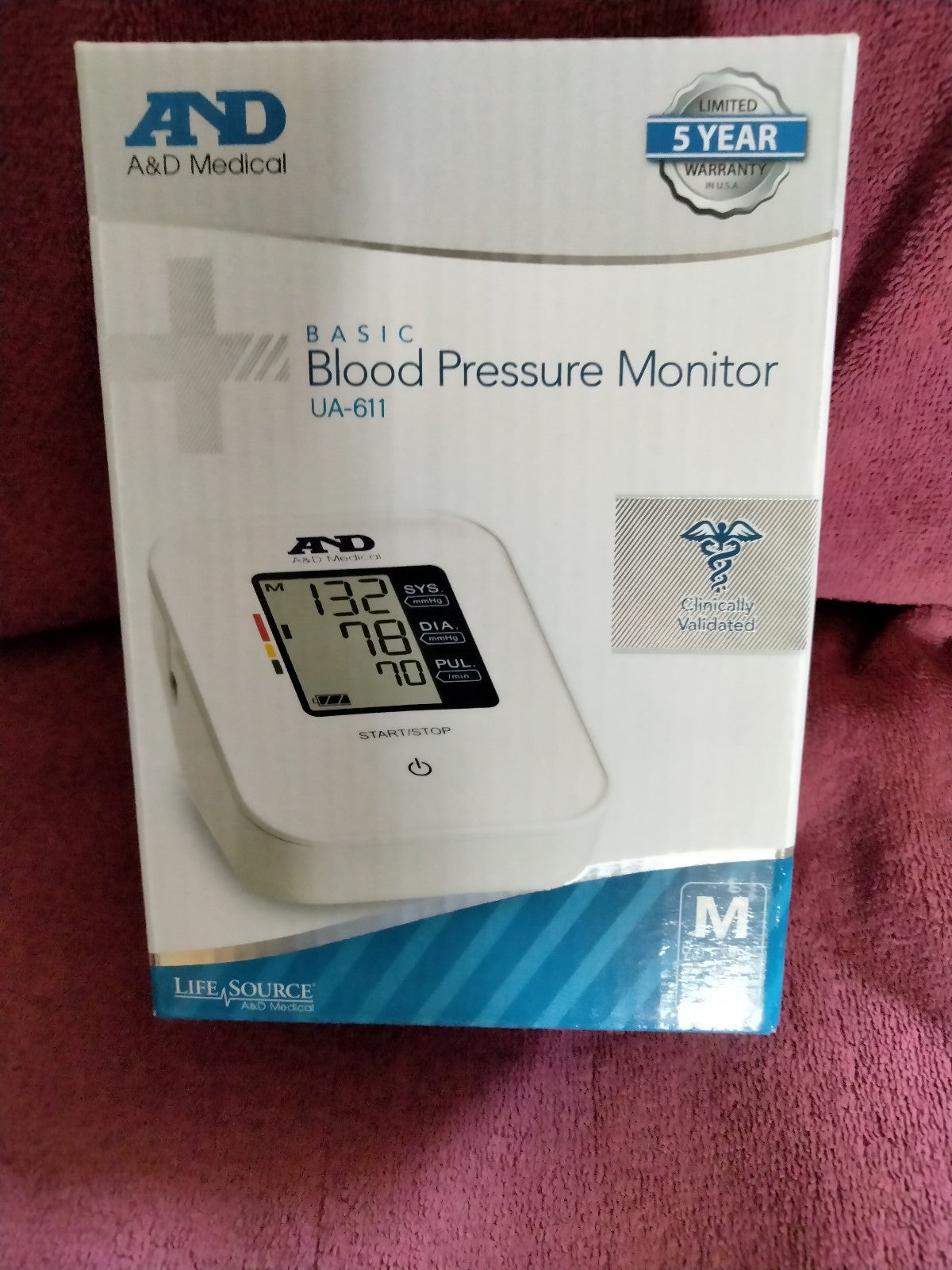 A&D basic blood pressure monitor