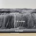 4x6 Shag Area Rug for Living Room, Tie-Dyed Dark Grey Soft Fuzzy Plush
