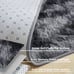 4x6 Shag Area Rug for Living Room, Tie-Dyed Dark Grey Soft Fuzzy Plush