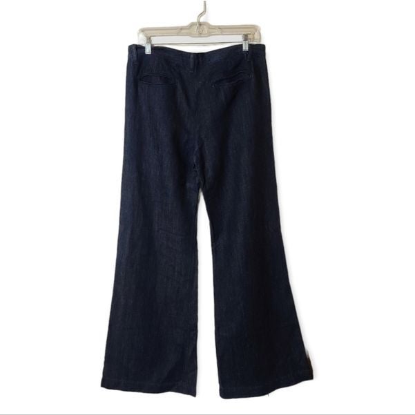 J Brand VINTAGE Wide Leg Linen Blend Trouser Jeans Size 28