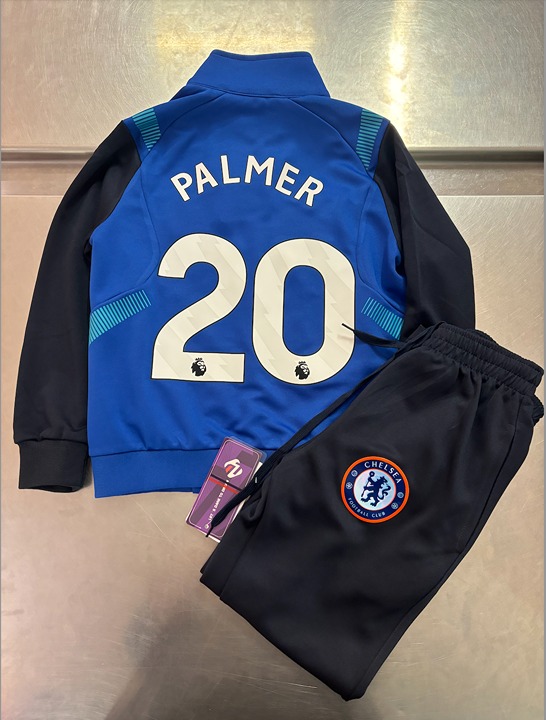 Cole Palmer Blue Chelsea Tracksuit Warmup