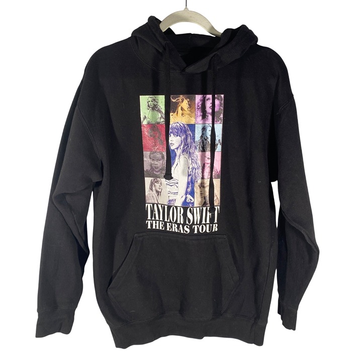 Taylor Swift Eras Tour hoodie sweatshirt black unisex M