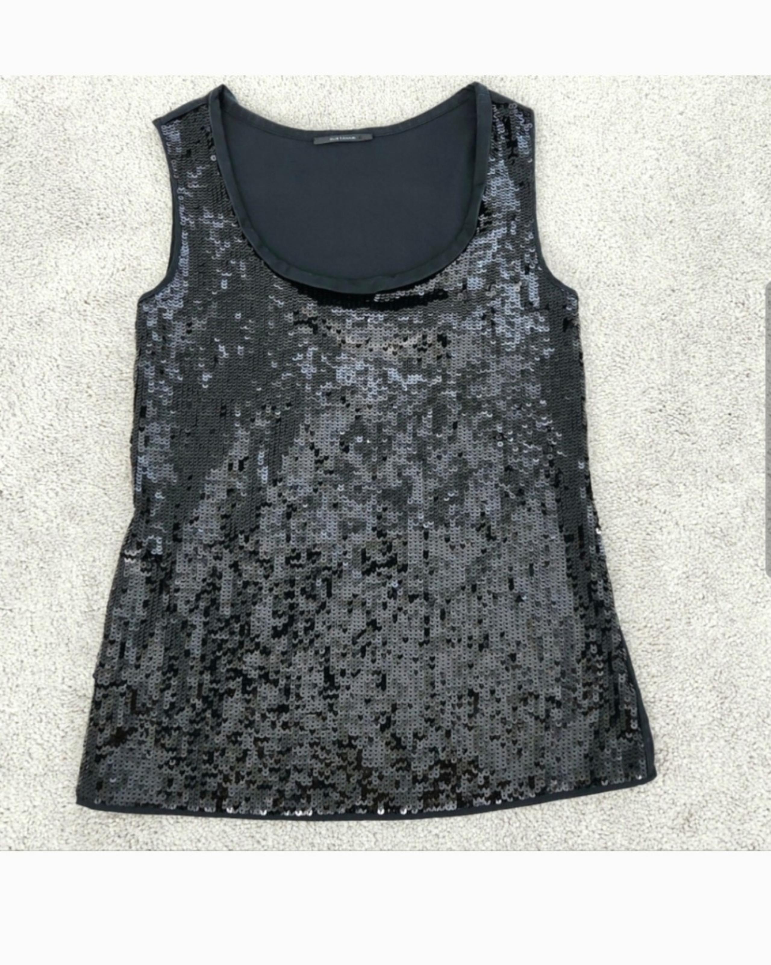 Elie Tahari sleeveless sequin top