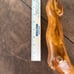 1989 Handmade wooden walking stick with inscription from artisan