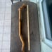 1989 Handmade wooden walking stick with inscription from artisan