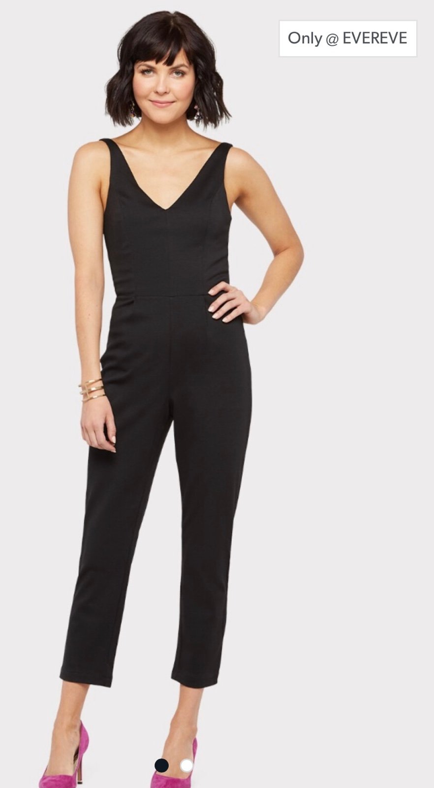 Evereve black jumpsuit sale