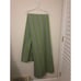 POTTERY BARN Kids Green Stripe Double Width Curtains Drapes Panels 85 x 81 Set 2