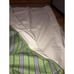POTTERY BARN Kids Green Stripe Double Width Curtains Drapes Panels 85 x 81 Set 2