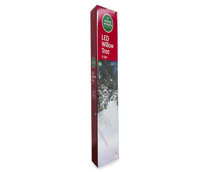 6FT Warm White LED Willow Tree