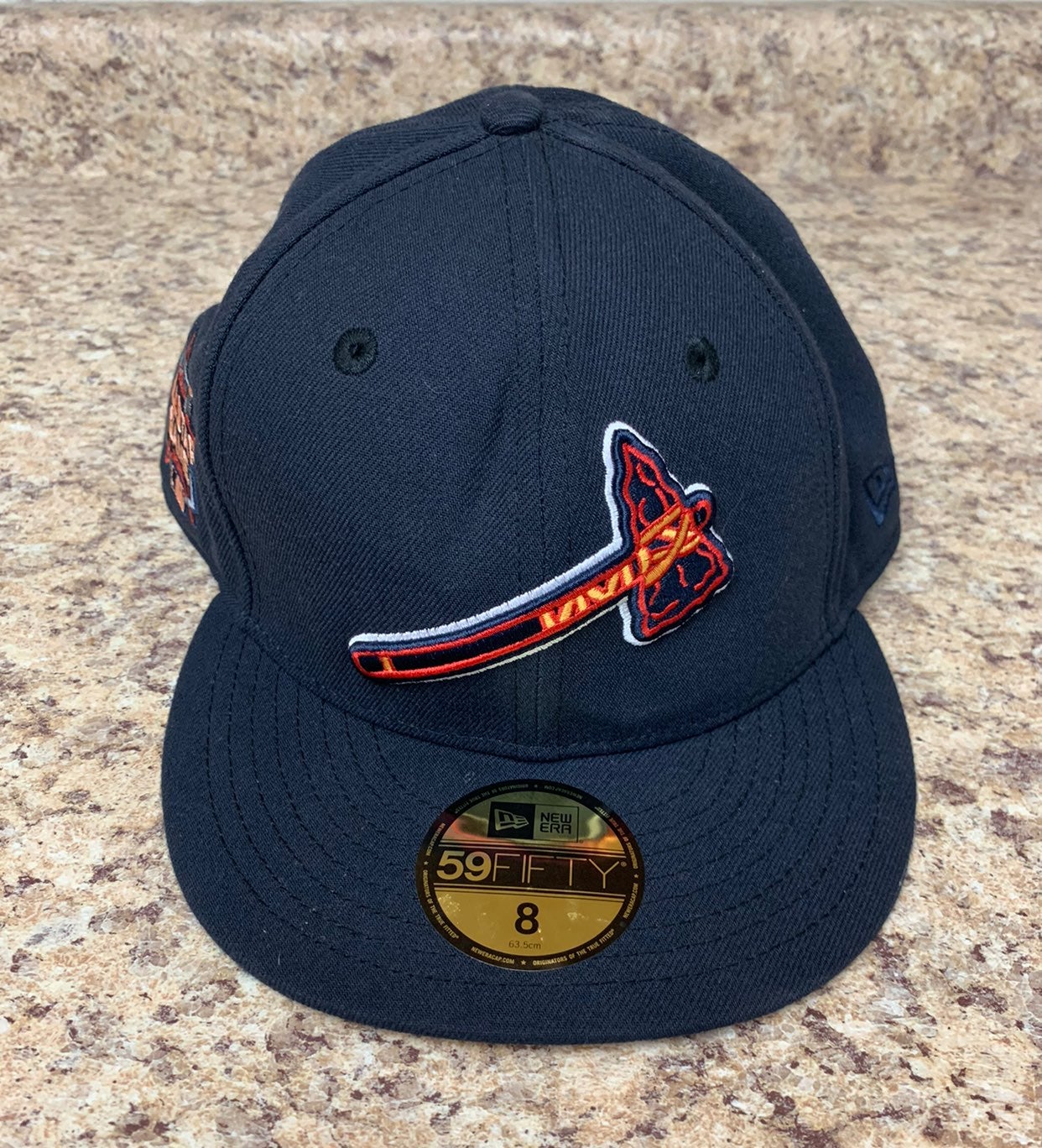 Atlanta Braves New Era fitted hat size 8 rare 2021 all star game patch