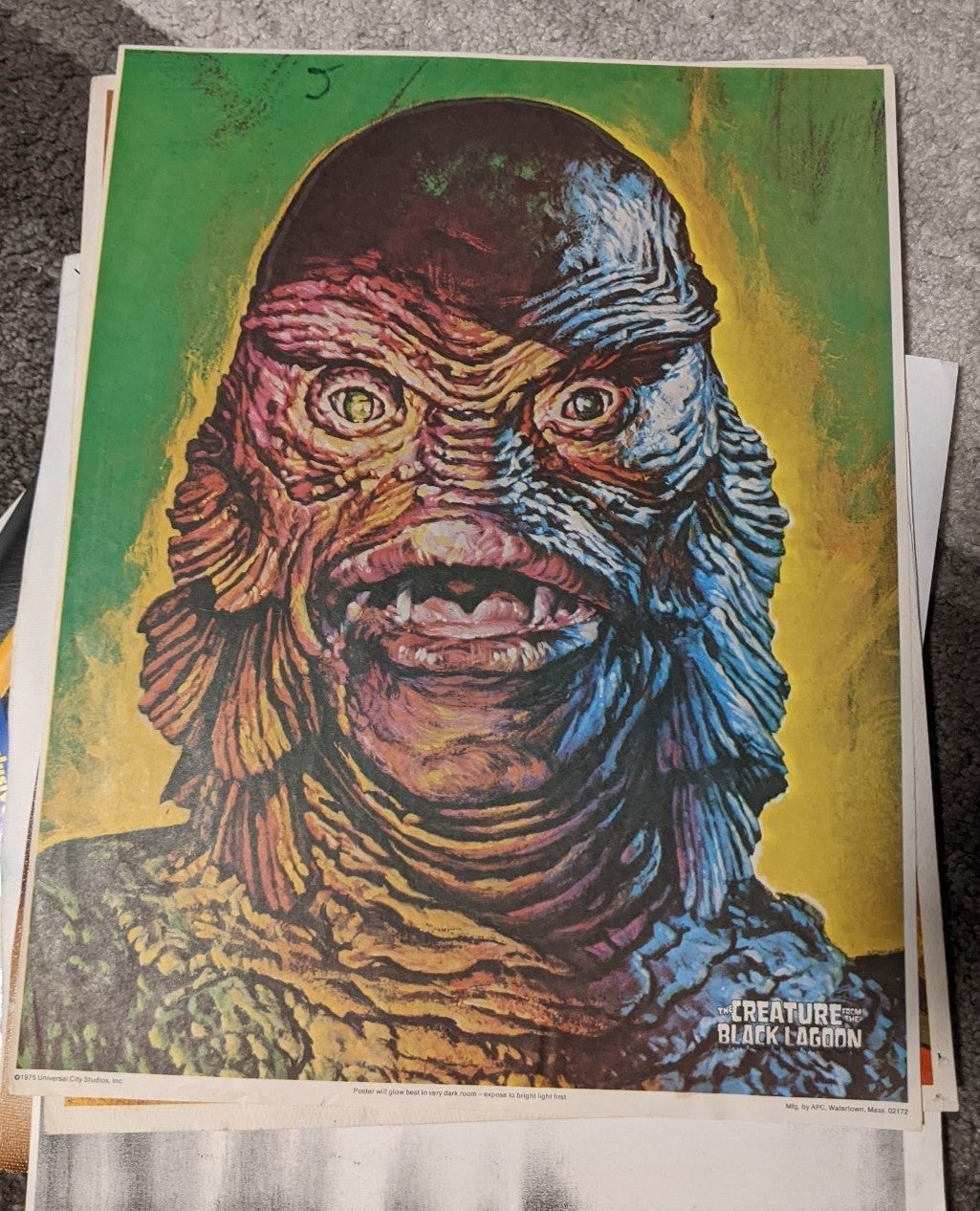 Universal Monsters ORIGINAL 1975 (Glow in the dark) Movie Poster
