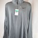 NEW Nike Nike Pro Dri-FIT 1/4-Zip Hyper Dry Training Pullover Gray Mens Size XL