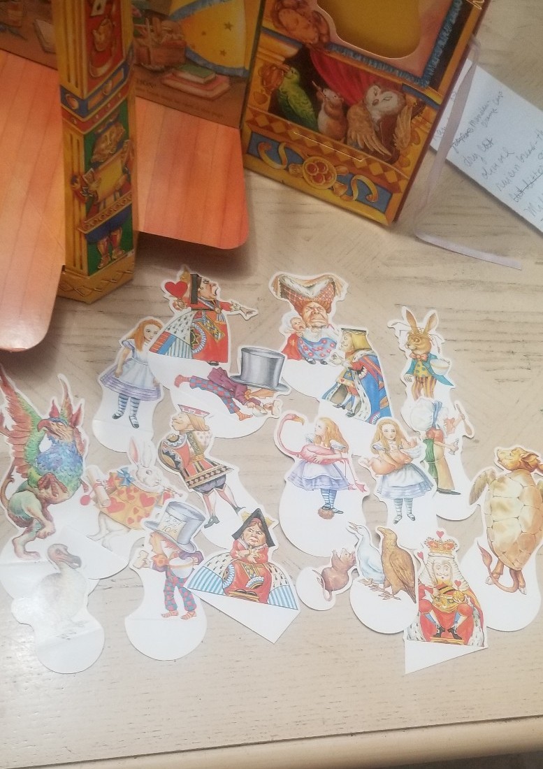 Alice's Pop Up Theatre Book Alice in Wonderland Paper Doll