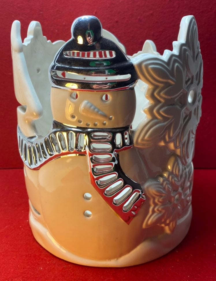 SLATKIN Bed & Bath Bodyworks Snowman Luminary
