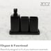 Matte Black Bathroom Accessory Sets, 4 Pieces
