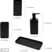 Matte Black Bathroom Accessory Sets, 4 Pieces