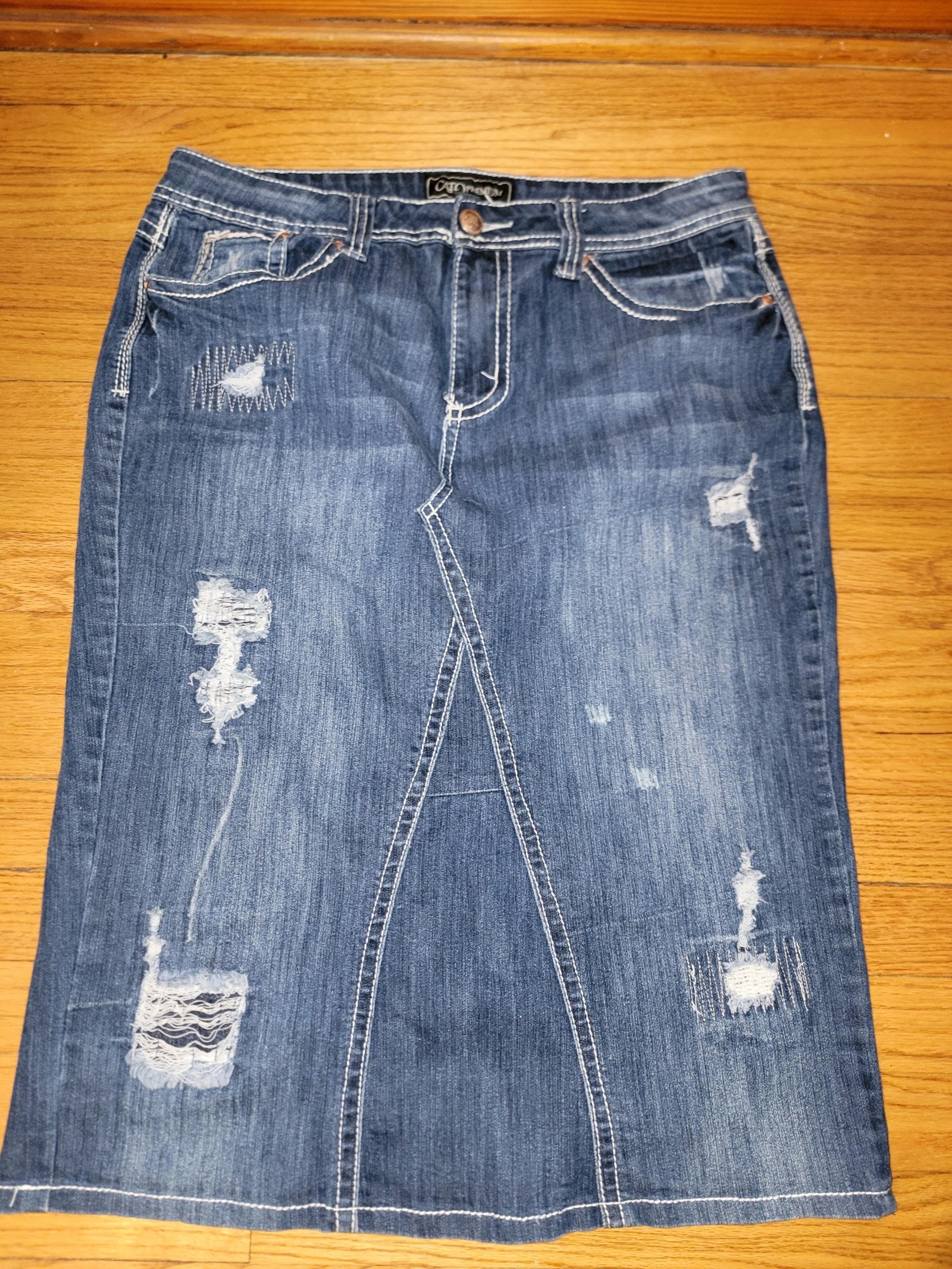 Custom jean skirt - Cato