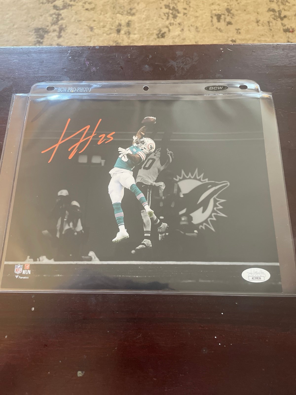 XAVIEN HOWARD signed Miami Dolphins 8x10 photo + JSA COA