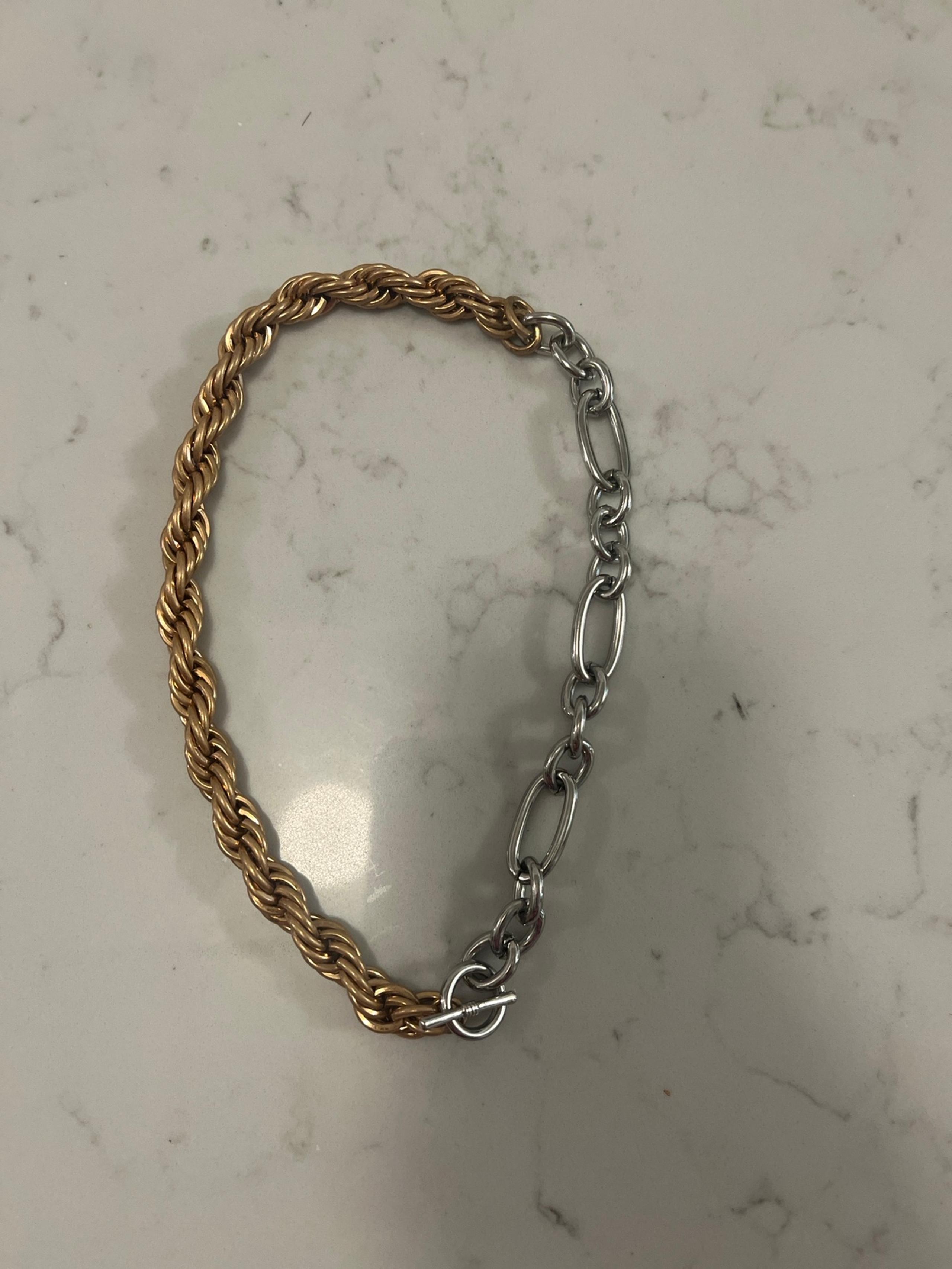Zara gold and silver necklace  18 inches