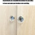 25 Pcs Crystal Dresser Drawer Knobs, Cabinet Pull Crystal Knobs (Silver)