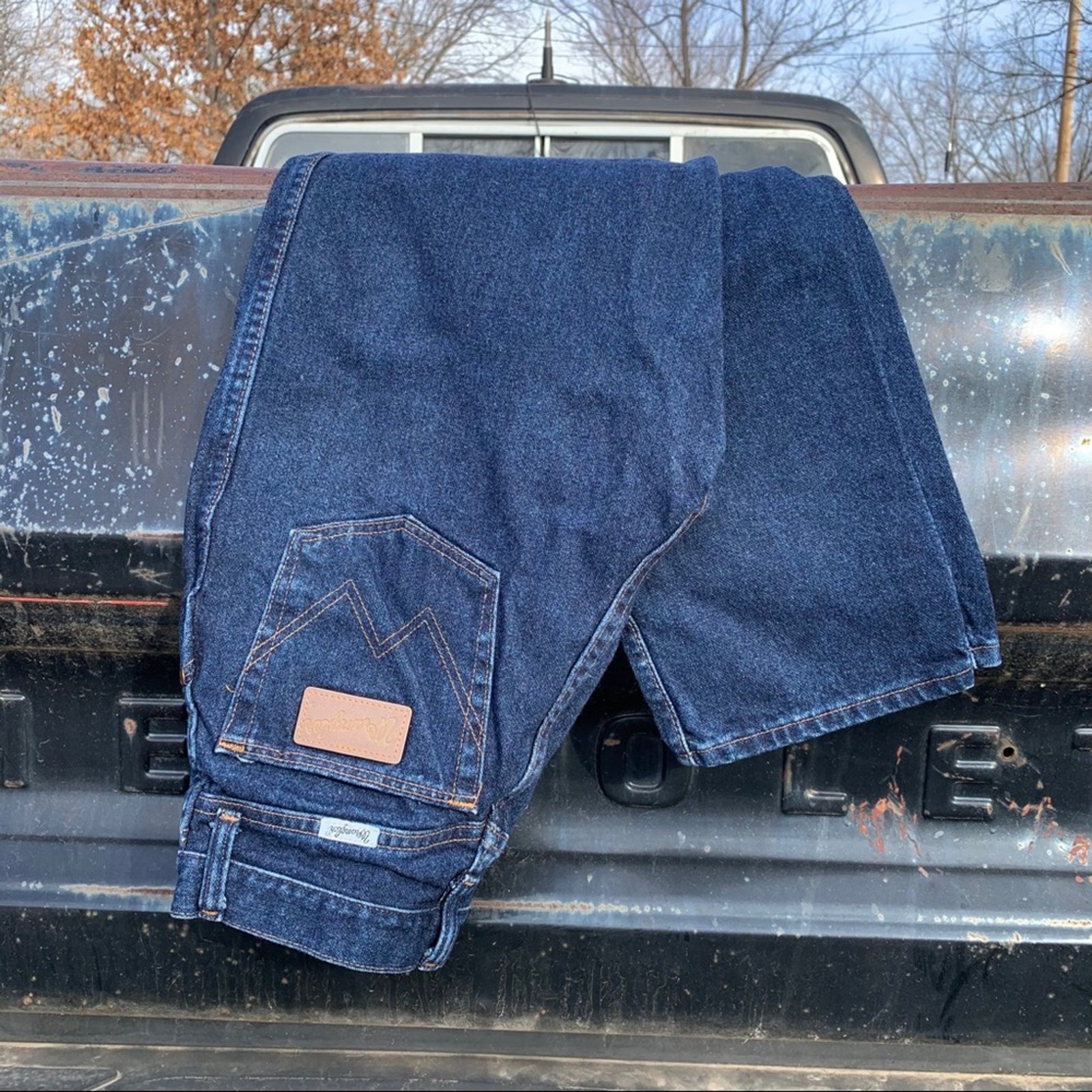 Vintage Wrangler high rise wedgie taper ankle Jean 7/8x34