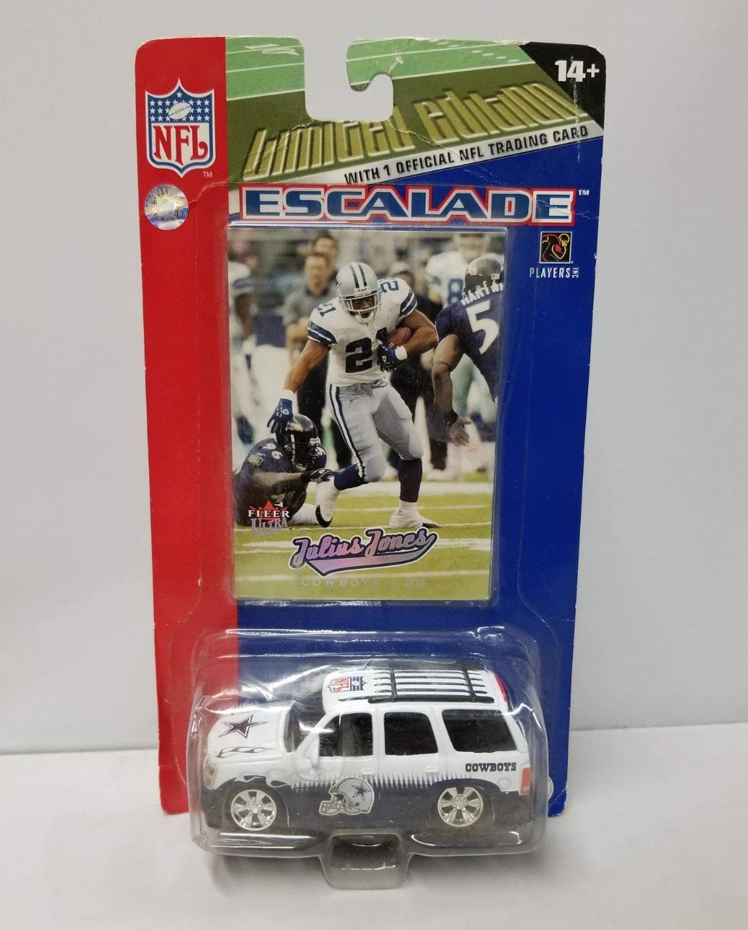 Dallas Cowboys trading card & toy car