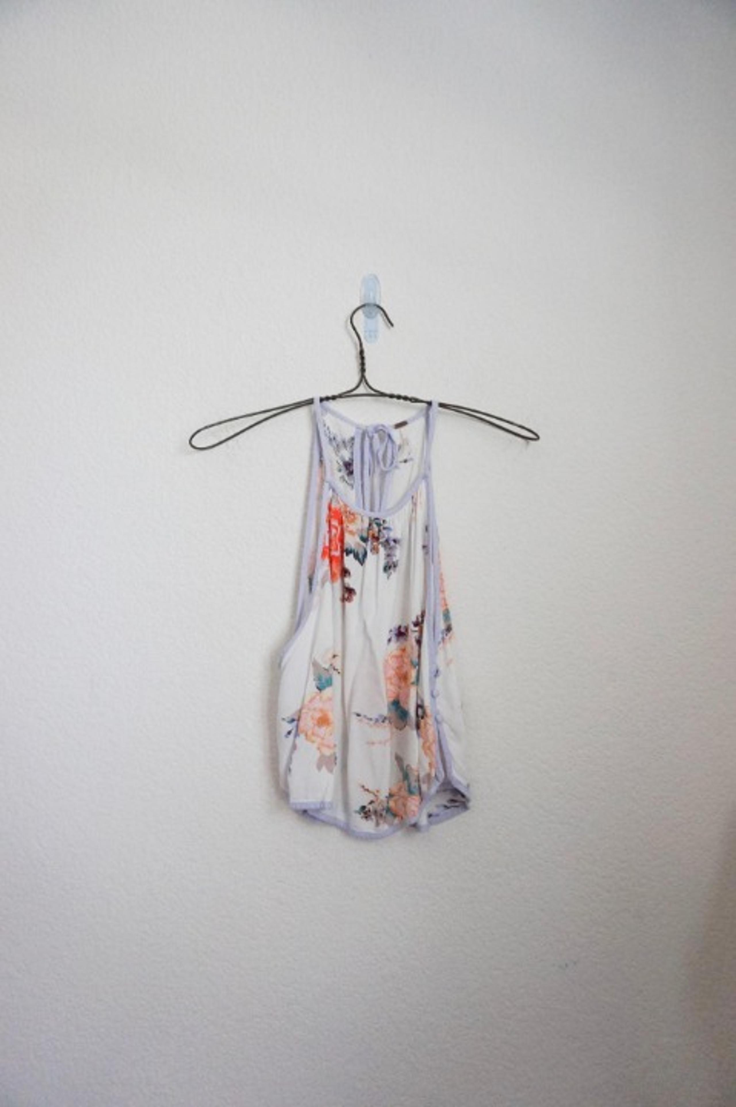 Free People floral high neck tank top