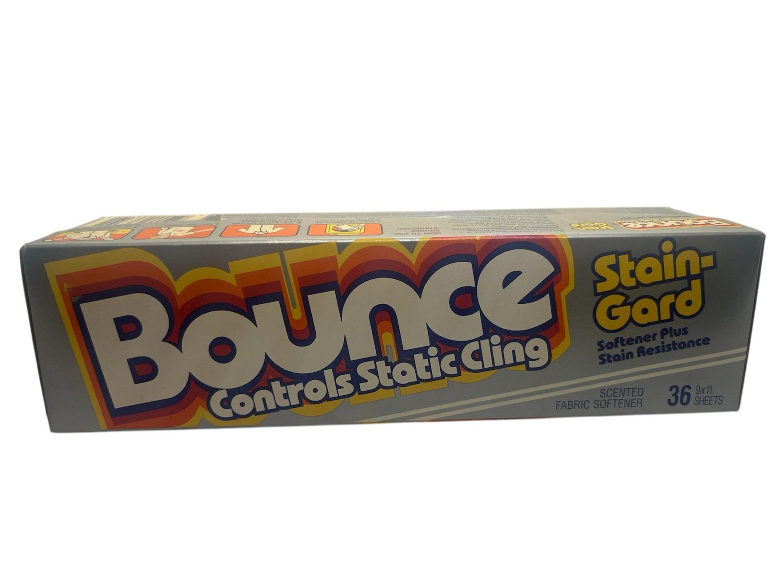 Bounce Dryer Sheets Vintage 80s 36ct New In Box TV Movie Prop Procter & Gamble