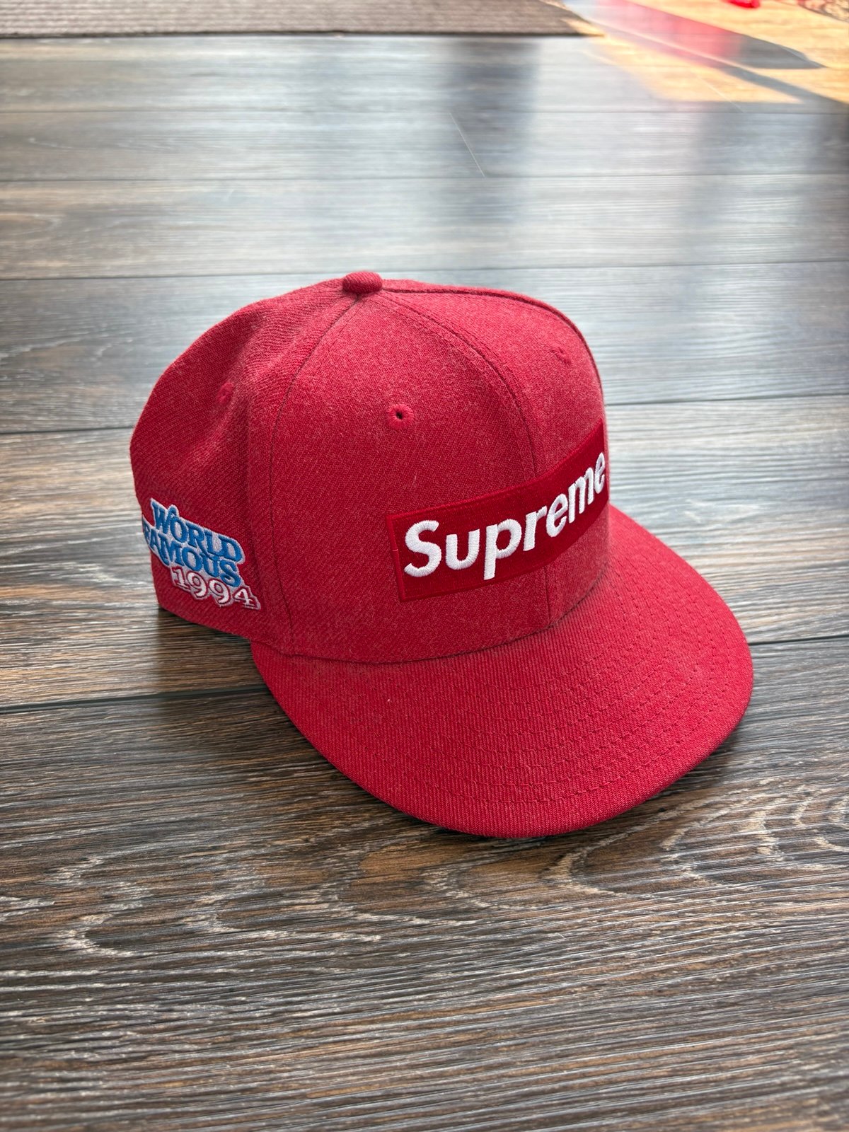 Supreme World Famous S Logo 6-Panel SS25 Red