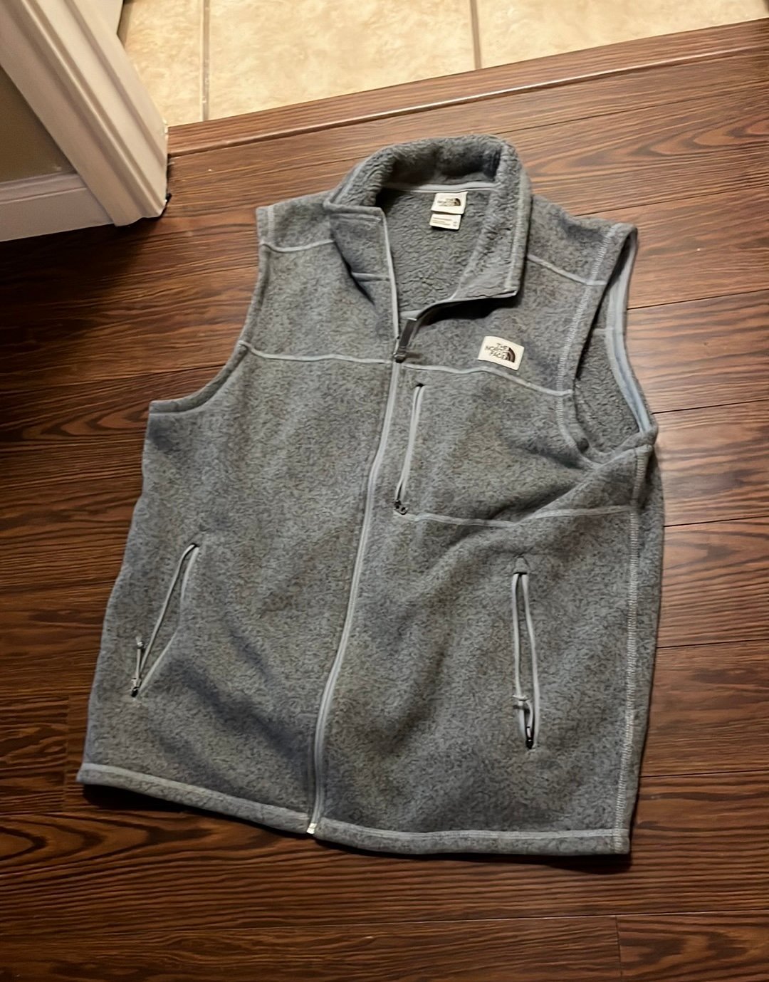 The North Face Gray Mens Fleece Vest