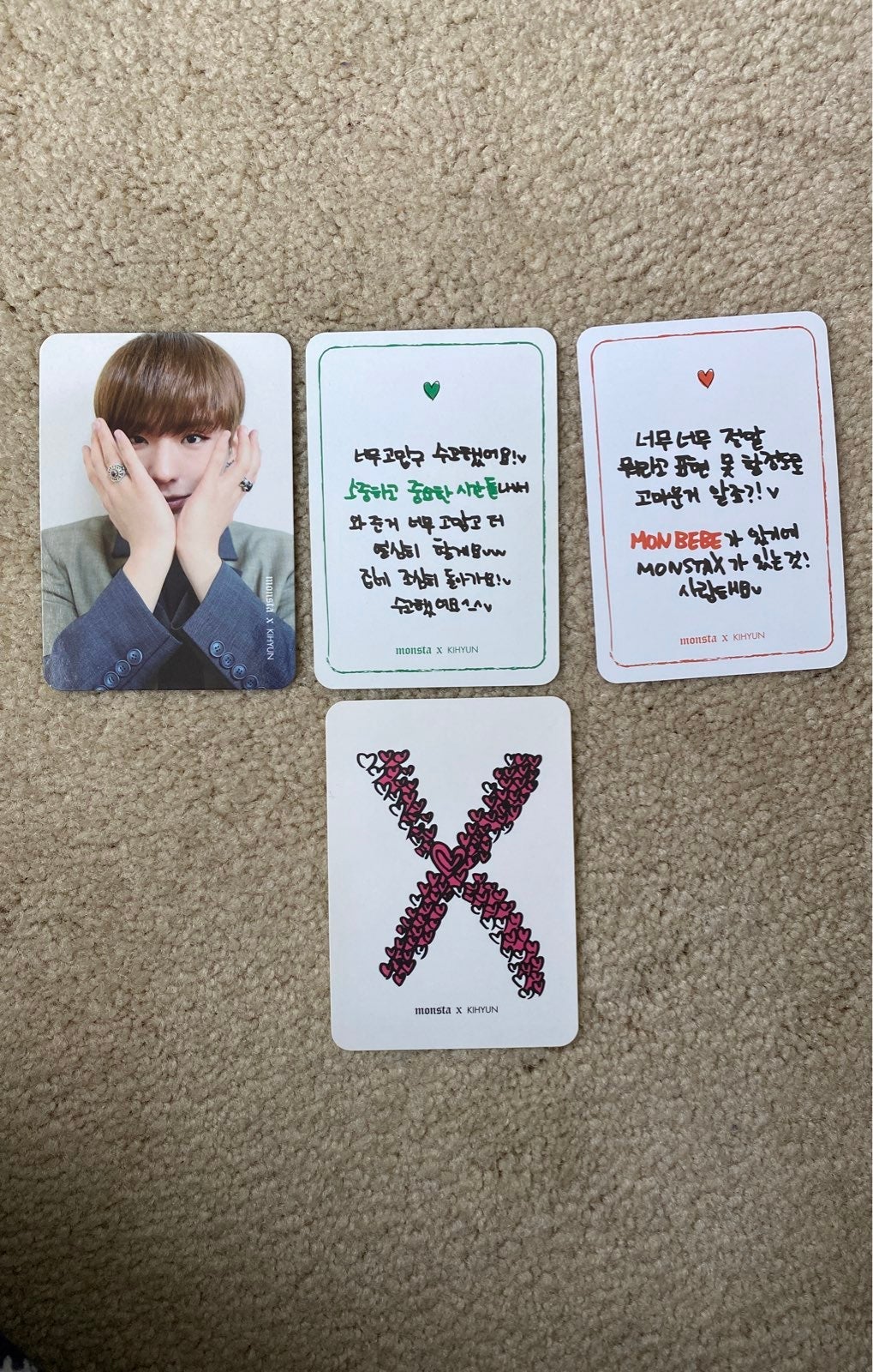 monsta x beautiful kihyun broadcast card