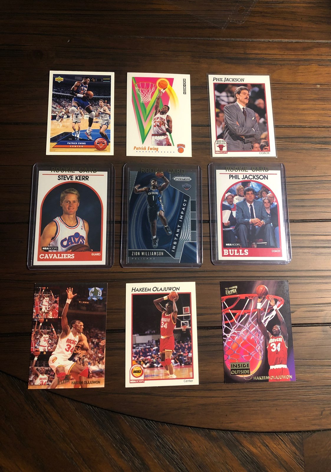 Zion, Kerr, Jackson, Ewing, Olajuwon lot