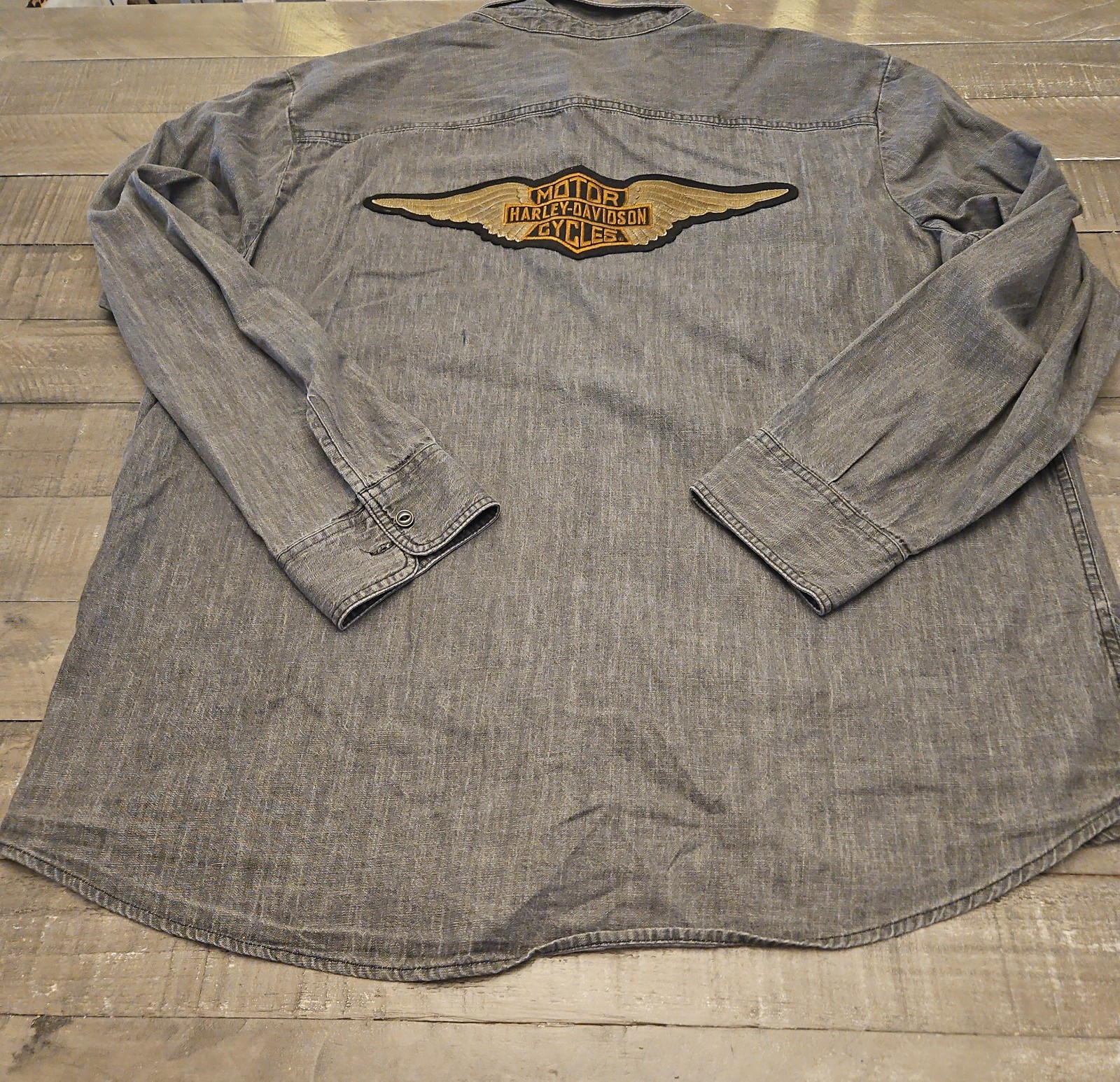 Harley Davidson Button Down Shirt grey 3xl