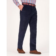 NWT L.L. Bean Men's Navy Blue Cotton/Spandex Corduroy Pants Sz 38 x 30 1058