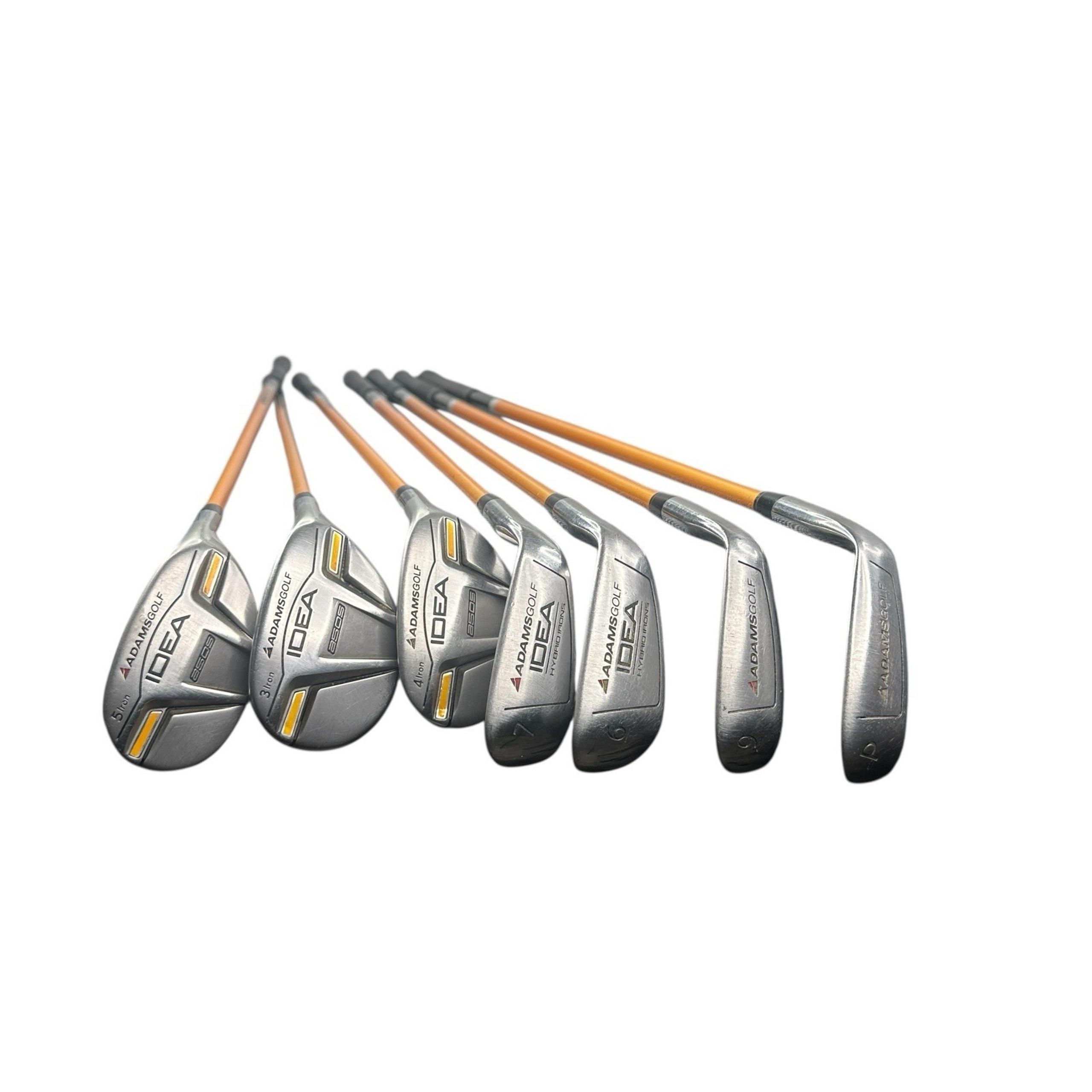Adams Golf IDEA a50s Hybrid Iron Set 3-5H 6-7-9-PW Lite Flex RH Senior 7 Clubs