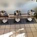 1 PC 2 Tier Plant Stand, 19.2 inch Tall Metal Potted Holder Rack