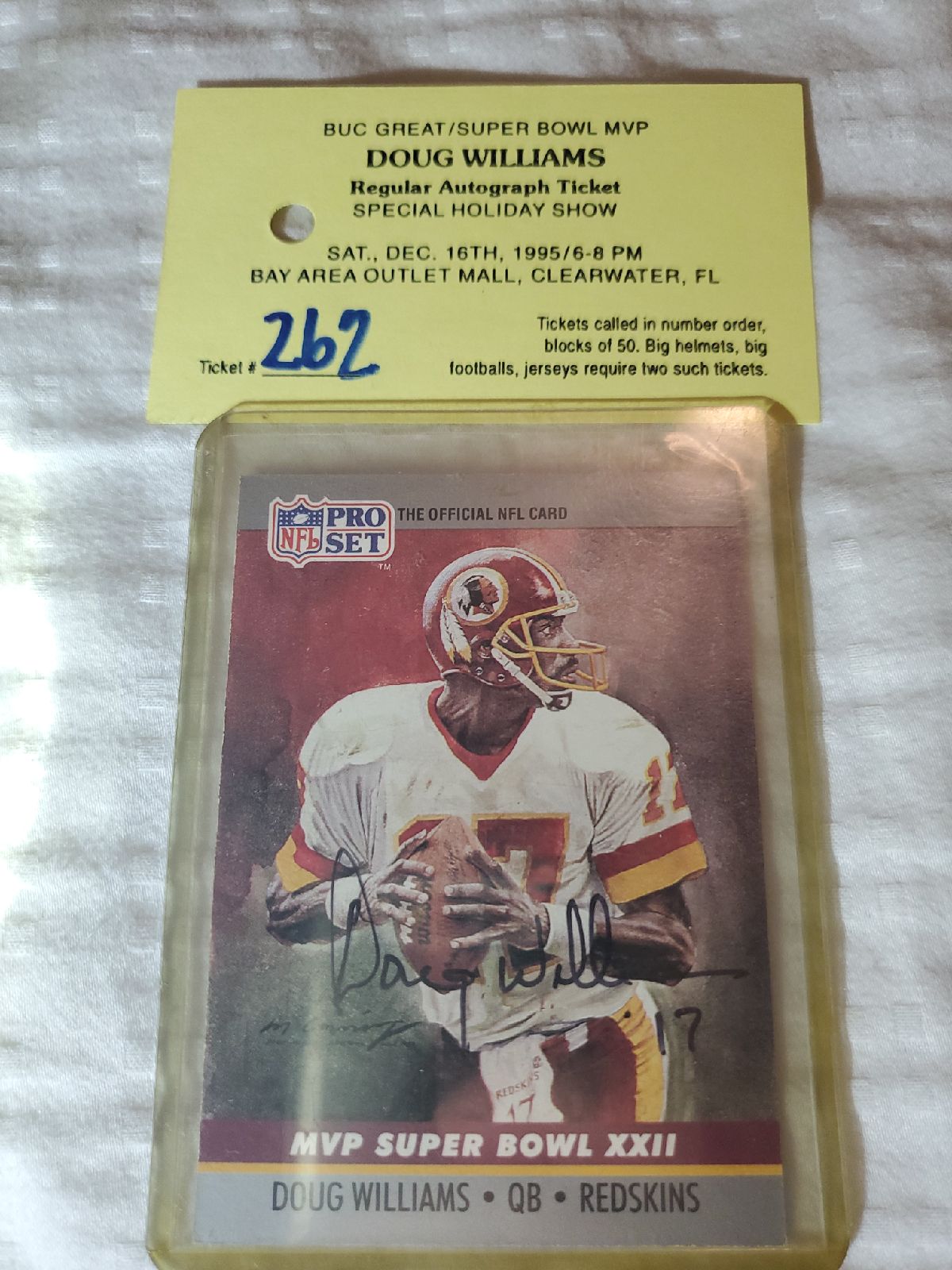 Doug Williams Authentic Autograph